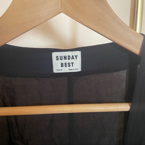 SOLD Aritzia Cosima Black Kimono - Picture 4 of 5